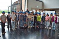 die neue 5b mit Klassenlehrern, Paten und Pater