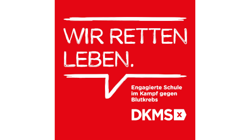 DKMS Lebensretterschule Schild 250x250mm RGB RZ